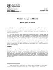 Climate change and health / Cambio climático y salud
