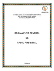 Reglamento General de Salud Ambiental – Puerto Rico