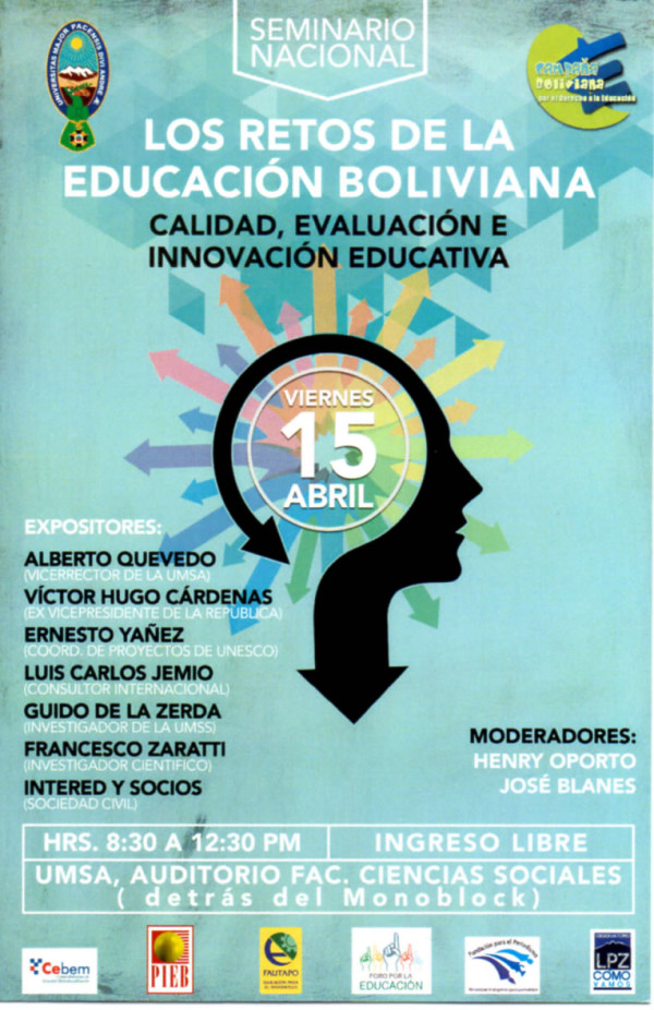 Seminario: Los Retos de la Educación Boliviana: Calidad, Evaluación e Innovación Educativa