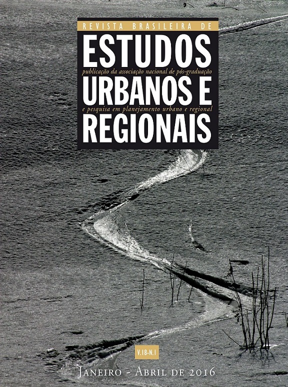 Revista Brasileira de Estudos Urbanos e regionais (RBEUR) - Volume 18 / Número 1