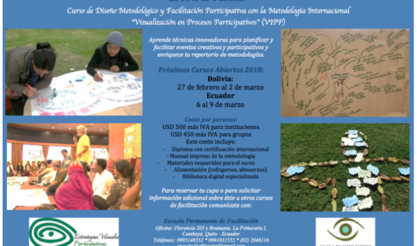 Curso de Diseño Metodológico y Facilitación Participativa con la Metodología Internacional “Visualización en Programas Participativos” (VIPP)