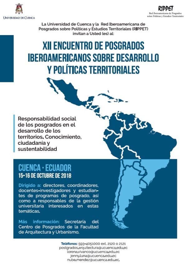 XII Encuentro de Posgrados Iberoamericanos sobre Desarrollo y Políticas Territoriales