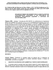 Norma de emisión para la regulación de contaminantes asociados a las descargas de residuos industriales líquidos a sistemas de alcantarillado - Chile