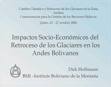 Impactos socioeconómicos del retroceso de glaciares en Los Andes