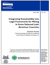 Integrating Sustainability into Legal Frameworks for Mining in Some Selected Latin American Countries