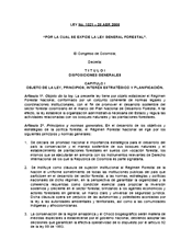 Ley General Forestal de Colombia