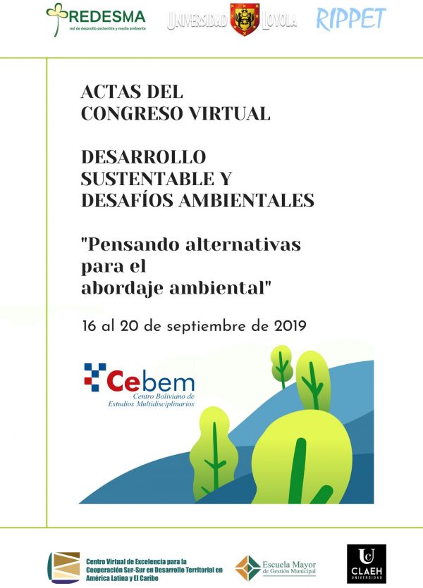 Acta del Congreso virtual: Desarrollo Sustentable y Desafíos Ambientales “Pensando alternativas para el abordaje ambiental”