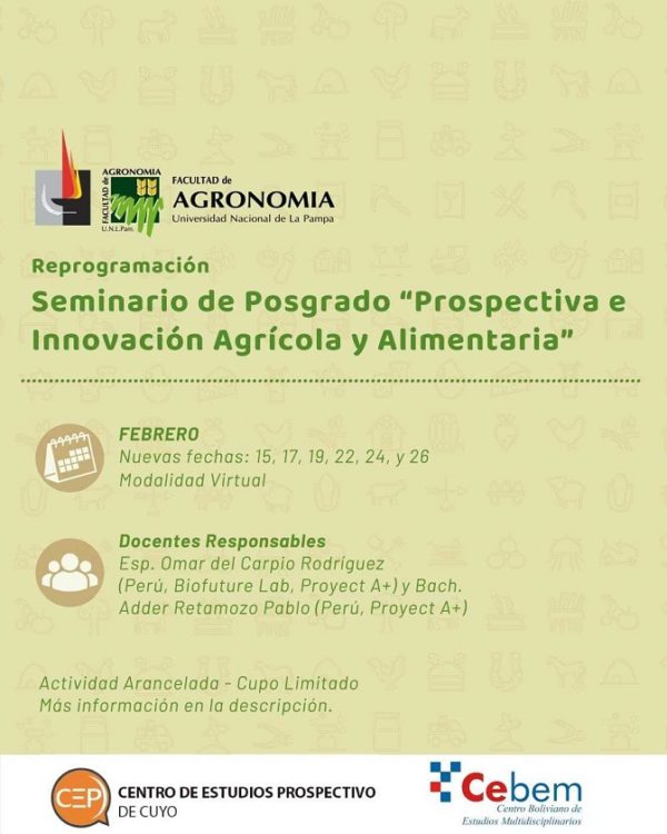 Seminario de “Prospectiva e innovación agrícola y alimentaria"
