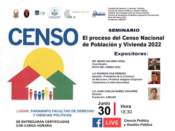 Invitación Seminario Presencial Censo Nacional 2022