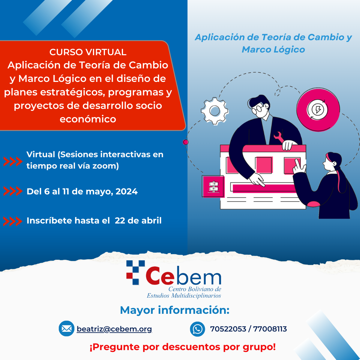 Curso Virtual Aplicación de Teoría de Cambio y Marco Lógico en el