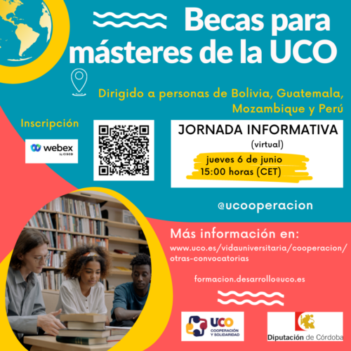 Becas másteres UCO para personas de Bolivia, Guatemala, Perú y Mozambique.
